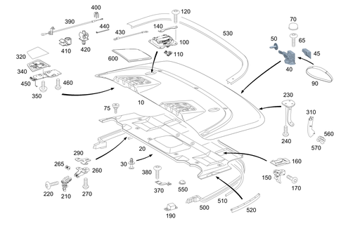 Folding Top Case Cover for 2016 Mercedes-Benz E550 #0