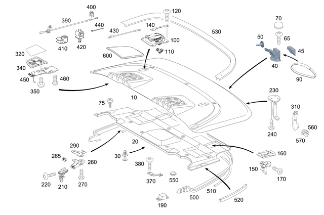 990789264 - Trunk Lid: Expansion Rivet for Mercedes-Benz Image image