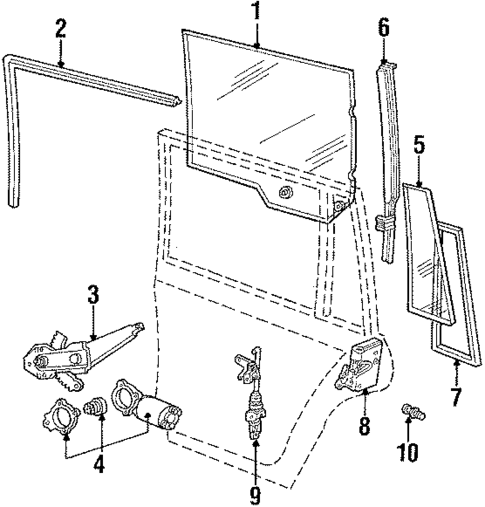 Rear Door for 1988 Ford Country Squire #0