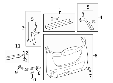 Interior Trim for 2016 Ford Escape #0