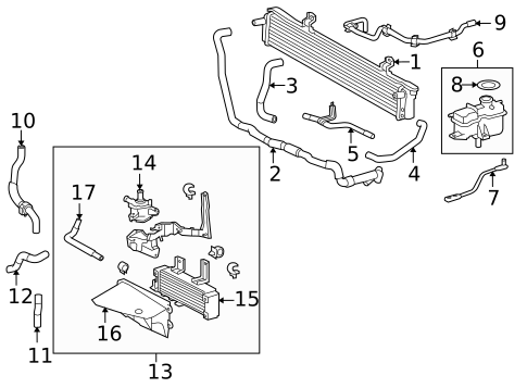 Inverter Cooling Components for 2010 Lexus RX450h #0