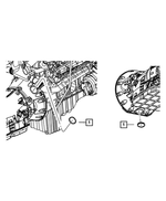 53013796AA - NAG1; W5J400 - W5A330; 5-Speed; Automatic Transmission: Access Hole Plug for Jeep: Grand Cherokee Image