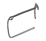 5C5837479G5AP - Body: Door Weather-strip for Volkswagen Image