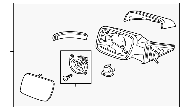 2016-2019 Ford Explorer Mirror Outside GB5Z-17682-CCPTM | OEM