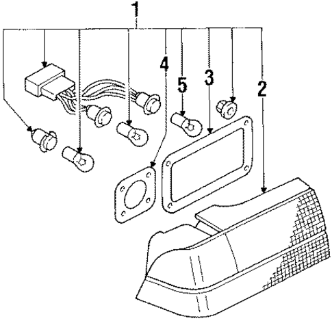 Bulbs - Chassis for 1992 Mitsubishi Eclipse #4