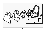 88300S9520ONA - Body: Seat Back Assembly for Kia Image