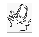 88310S9510 - Body: Seat Back Frame for Kia Image
