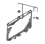MZ690918 - : Advantage Select™ Radiator,3.8L for Mitsubishi: Eclipse Image