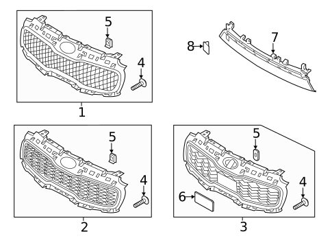 Grille for 2020 Kia Sportage #0