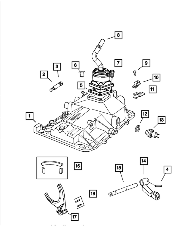 6032633AB - Manual Transmission 5 Speed: Vent Tube Clip for Mopar Image