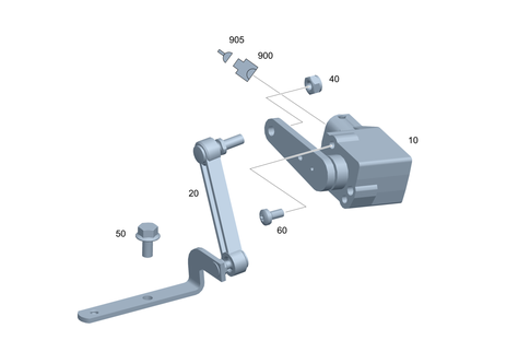 Regulation of Dynamic Headlamp Range Control, Rear for 2010 Mercedes-Benz ML450 #0