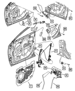 4894266AH - : Front Door Latch, Right for Mopar Image