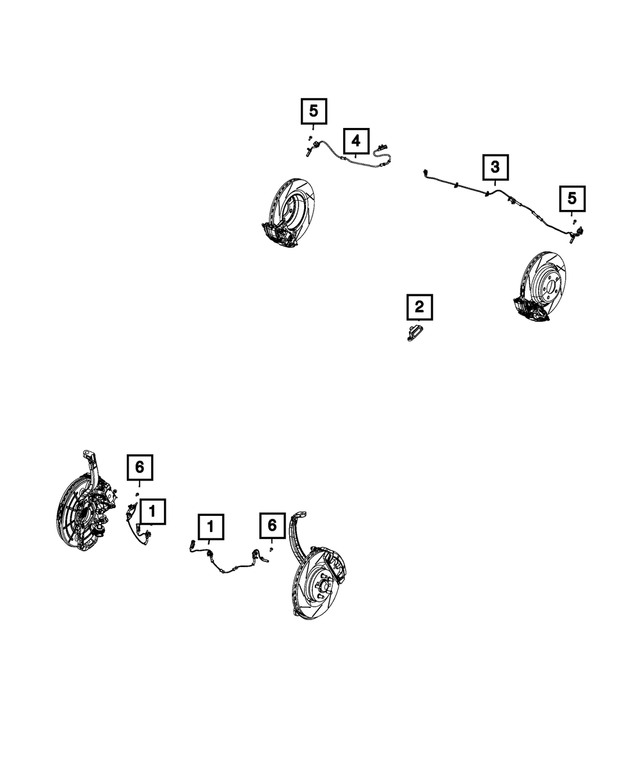 4779645AD - Electrical: Anti-lock Brakes Sensor, Left for Mopar Image