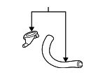 1F1Z19E630AA - Body: Vent Hose for FORD Image