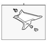 84131SDAA01ZB - : Quarter Pillar Trim for Honda: Accord Image