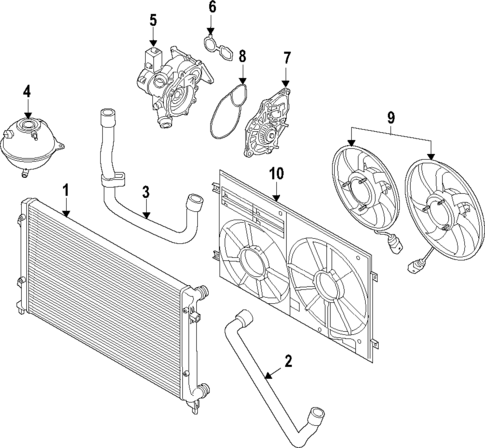 Radiator & Components for 2025 Volkswagen GTI #5