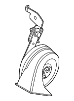 PAD951210 - Electrical: Low Note Horn for Porsche Image