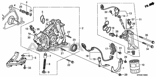 Oil Pump for 2011 Acura MDX #0
