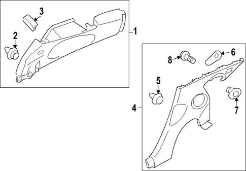 Interior Trim - Quarter Panels for 2025 Nissan Z #0