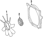 1245000255 - Cooling System: Fan Shroud for Mercedes-Benz Image