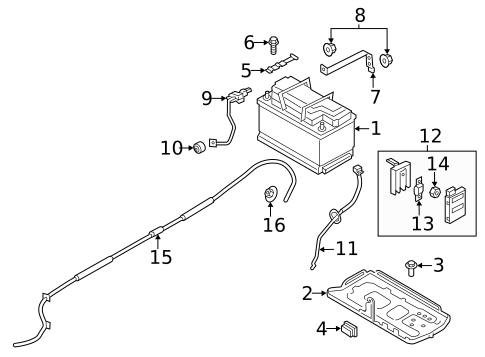 Battery for 2018 Porsche Cayenne #5