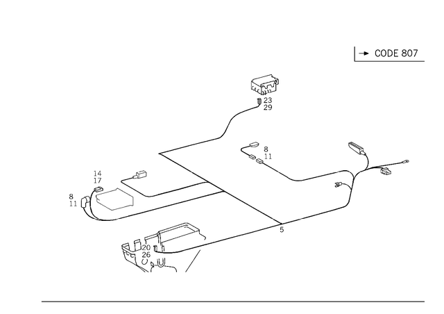 2025403407 - Electrical System: Wiring Harness for Mercedes-Benz Image image