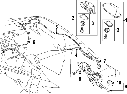 Antenna & Radio for 2024 Toyota Prius Prime #0