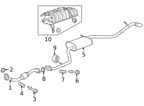 Exhaust Components for 2014 Scion iQ #0