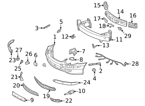 Hardware, Fasteners & Fittings for 2007 Mercedes-Benz SL 600 #0