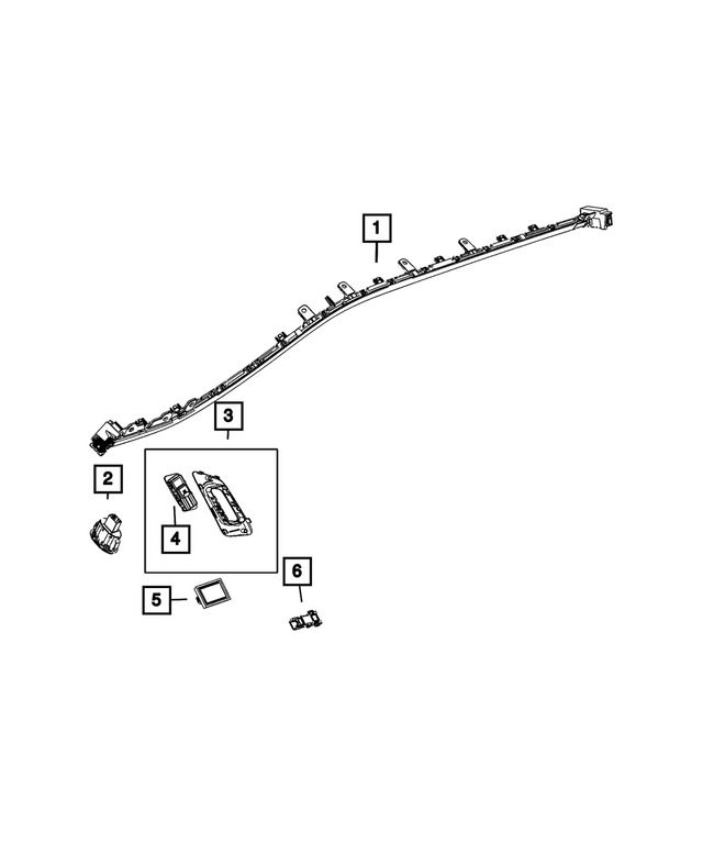 68593357AB - : Light Pipe - Led Lamp, Left for Mopar Image