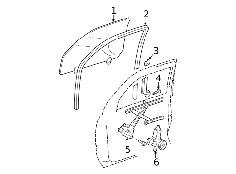 Front Door for 2006 Toyota Highlander #1