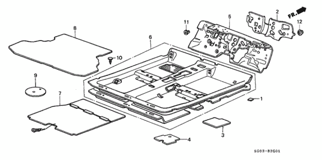 Floor Mat for 1987 Acura Legend #0