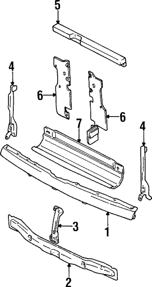 Radiator Support for 1992 Suzuki Sidekick #0