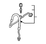 5Q0816743E - HVAC: AC Hose for Audi: A3, A3 Quattro, S3, TT Quattro, TTS Quattro Image