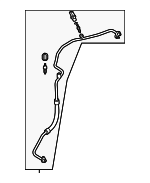 5Q0820741C - HVAC: AC Hose for Audi: A3, A3 Quattro, S3, TT Quattro, TTS Quattro Image