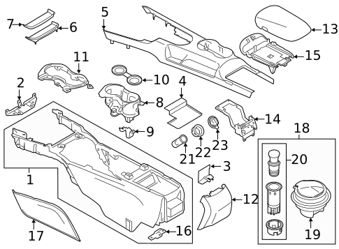 Console for 2023 Ford Mustang #0