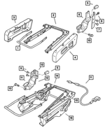 5016743AA - Interior Trim: Towel Bar Handle, Left for Mopar Image
