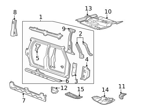 Floor & Rails for 1999 Ford Explorer #0