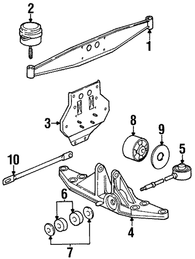 99311502154 - Engine: Engine Carrier for Porsche Image
