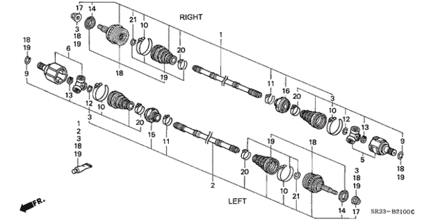 Driveshaft for 1995 Honda Civic #0