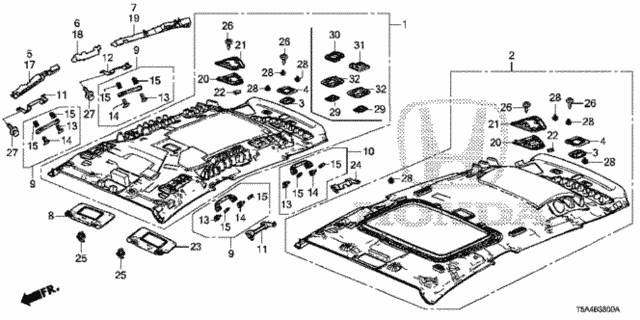 Roof Lining for 2016 Honda Fit #0