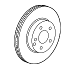 2234233500 - Brakes: Disc Brake Rotor for Mercedes-Benz Image
