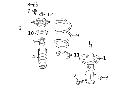 Struts & Components for 2021 Cadillac XT4 #0