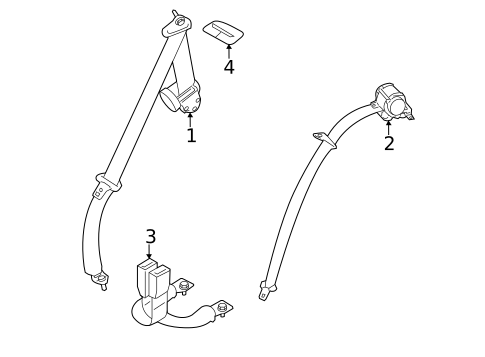 Seat Belt for 2016 Nissan Juke #0