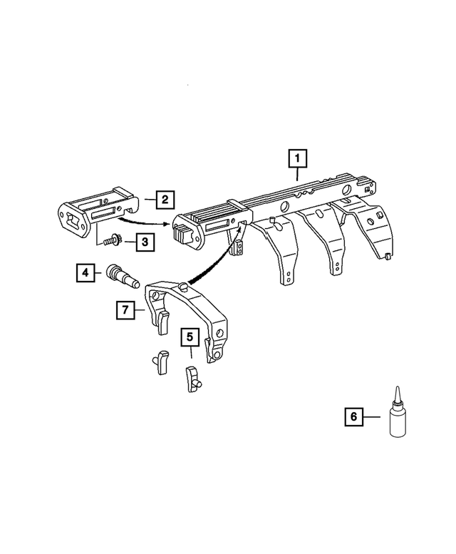 68001748AA - G56; 6-Speed; Manual Transmission: Shift Rail Guide Plate for Mopar Image