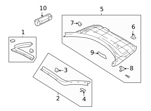 Interior Trim for 2002 Mitsubishi Eclipse #0