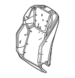 7155178071 - Body: Seat Back Pad for Lexus: NX250, NX350, NX350h, NX450h+, RX350, RX350h, RX450h+ Image