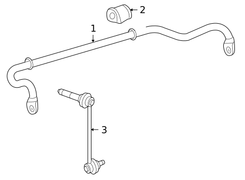 Stabilizer Bar & Components for 2006 Porsche Cayman #1