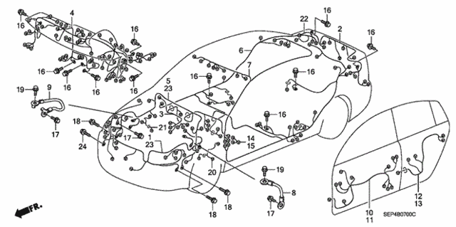 Wire Harness for 2004 Acura TL #0