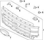 MU5Z8213B - Body: Emblem for Ford: F-150 Image